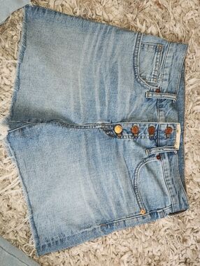 Madewell High Rise Cutoff Button Fly Denim Jean Shorts - size 26